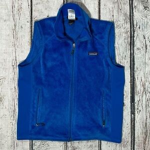 Patagonia Blue Zip Up Fleece Jacket Vest Coat Outwear Womens